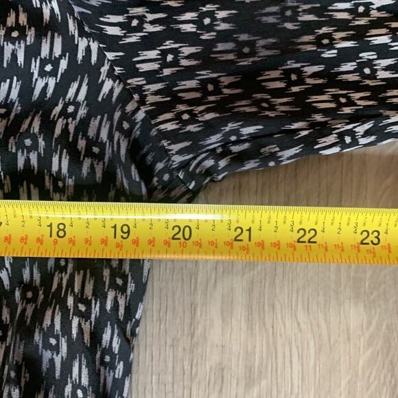 Rebecca Taylor Black Abstract Silk Printed Jumpsuit Size 8 - Picture 8 of 11